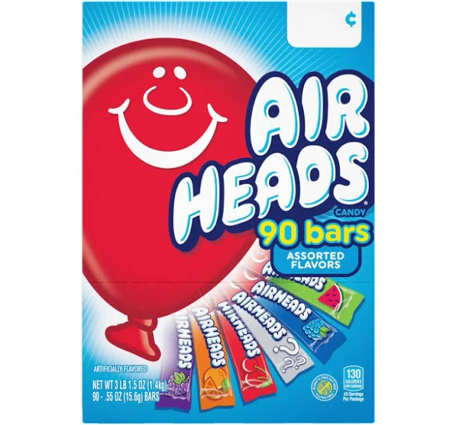 Airheads Variety Pack 2.75 Ounce 18 per Box 8 per Case