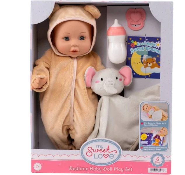 My Sweet Love Bedtime Baby Doll Play Set