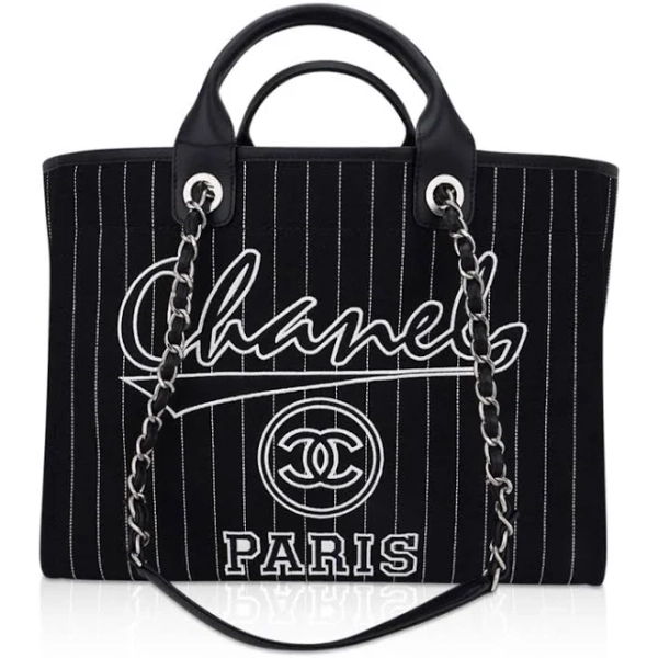 Chanel Deauville NM Large Canvas Tote