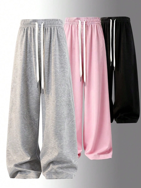 Losse, casual broek met wijde pijpen en trekkoord, geschikt voor buitensporten en dagelijks gebruik in de zomer en herfst. Een geweldig cadeau voor je vriendin voor de start van het nieuwe schooljaar in de lente.