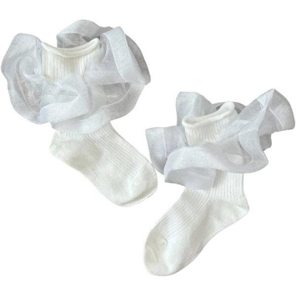 Organza Ruffle Socks