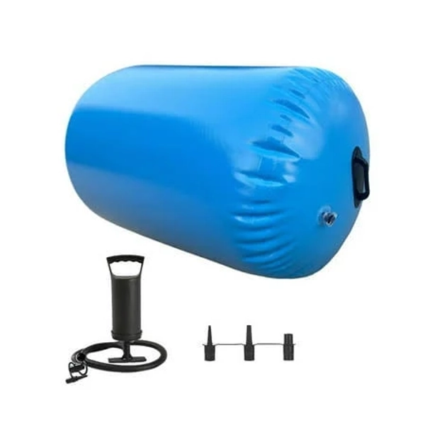 Xlwllnj Gymnastics Roller Barrel Mat Inflatable Tumbling Roller for Back 0.6mx0.8m, Blue