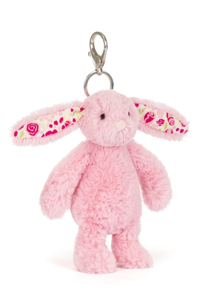 Blushkin Blossom Bunny Stuffed Animal Bag Charm