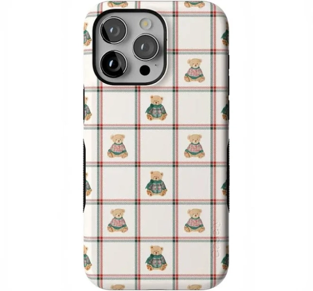 Casely iPhone 15 Pro MagSafe Bear Hugs Teddy Squares Case