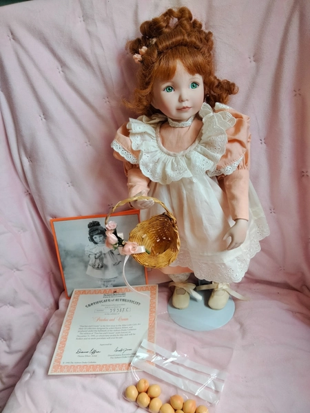 Porcelain Doll "Peaches and Cream" (316) 15"(38cm) by Dianna Effner, 1994