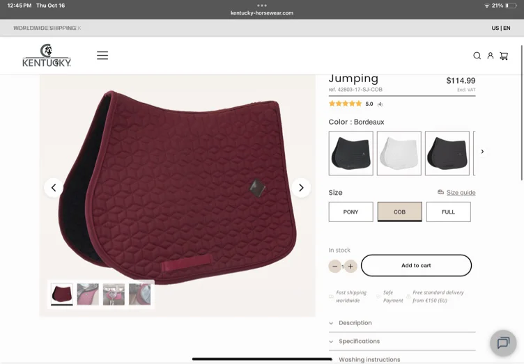 Saddle Pad Classic Jumping