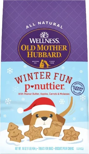 Old Mother Hubbard Winter Fun P-Nuttier Crunchy Dog Treats, 1-lb bag