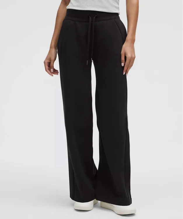 Scuba Mid-Rise Wide-Leg Pant *Short