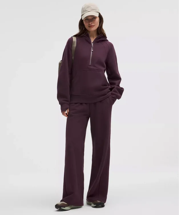 Scuba Mid-Rise Wide-Leg Pant *Short