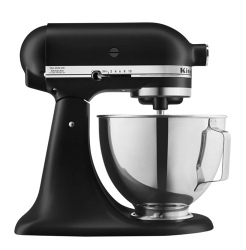 KitchenAid Deluxe Tilt-Head Stand Mixer - 4.5Qt - 300-Watt - Matte Black