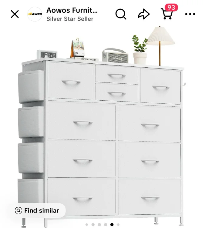 【BF&CM】AOWOS 10 Drawer Dresser, Storage Unit Organizer Chest - TikTok Shop