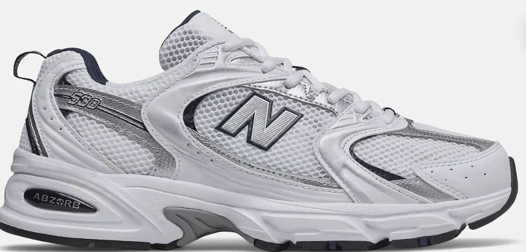 New Balance Unisex 530 Sneakers (White with Natural Indigo)
