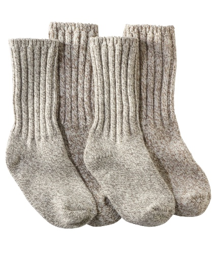 Adults' Merino Wool Ragg Socks, 10" 2-Pack