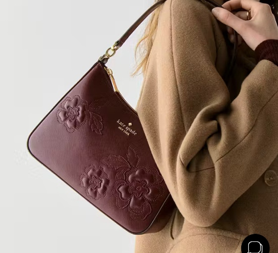 Margot Floral Applique Shoulder Bag