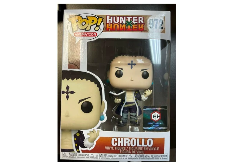 Amazon.com: Funko Pop! Animation - Hunter X Hunter: Chrollo Exclusive Mulitcolor Collectible #972 With Pop Protector : Toys & Games