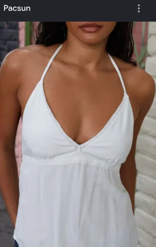 John Galt White Edith Tank Top | Pacsun