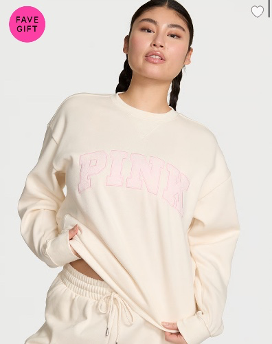 Ivy Fleece Oversized Crew Sweatshirt