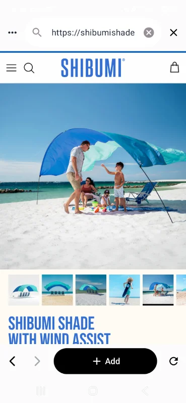 Shibumi Shade with Wind Assist