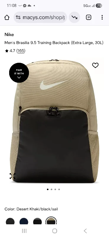 Jazmany KAKHI Men's Brasilia 9.5 Training Backpack (Extra Large, 30L)
