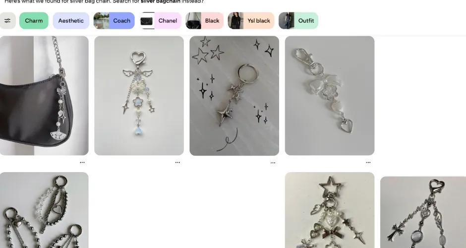 um silver keychains and stuff in general 