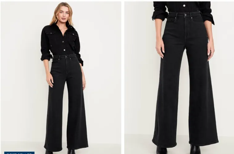 Extra High-Waisted Super Wide-Leg Jeans | Old Navy