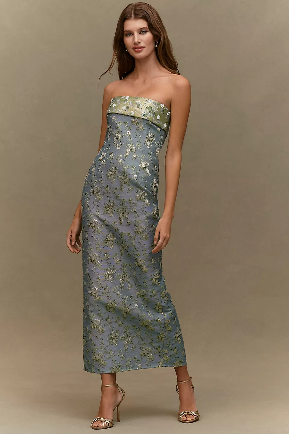 V. Chapman Kennedy Strapless Maxi Dress