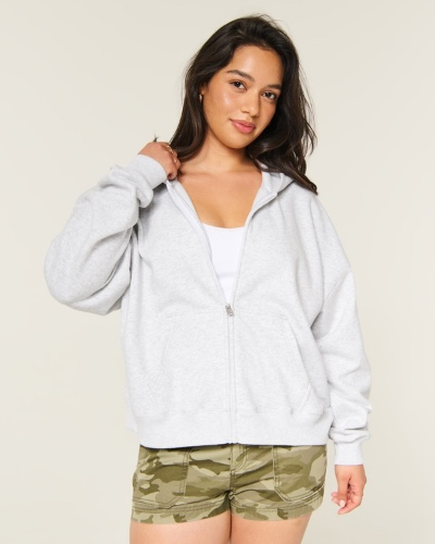 Hollister Feel Good Easy Zip-Up Hoodie