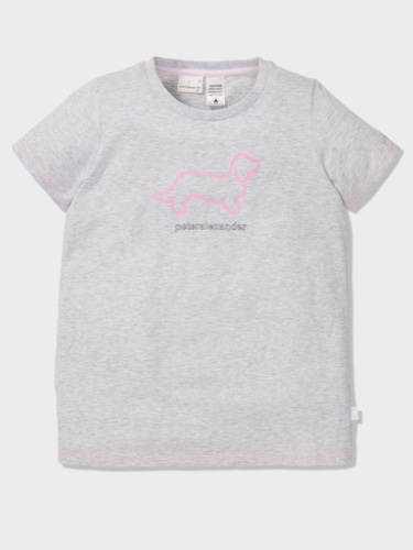 Girls Penny Tee  Grey Marle - Peter Alexander Online