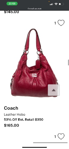 Coach Leather Hobo Bag