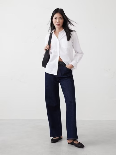 CLASSIC POPLIN SHIRT - Banana Republic Factory