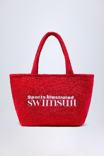 Velika - Towelling Tote Bag in Fiery Red