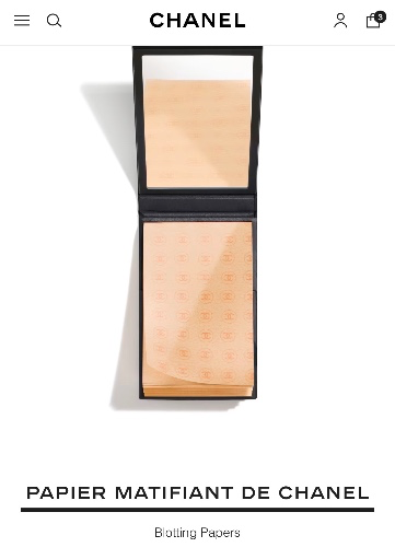 PAPIER MATIFIANT DE CHANEL