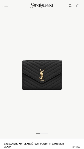 CASSANDRE MATELASSÉ FLAP POUCH 