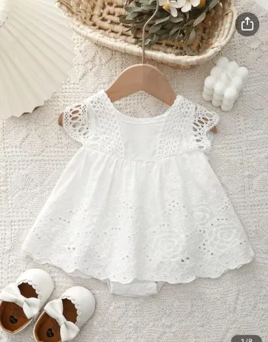 vestido encaje   niña bordado   traje    