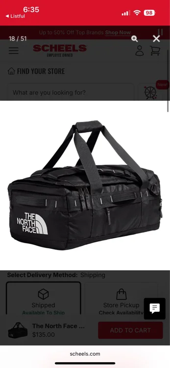 The North Face Base Camp Voyager 42L Duffel Bag