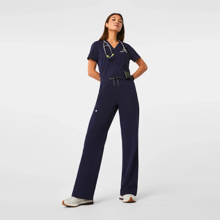 High Waisted Isabel Wide Leg Scrub Pants