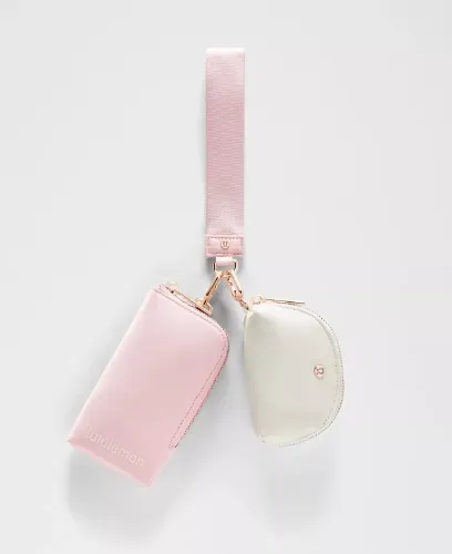 Dual Pouch Wristlet *Wallet - Mink Berry/Light Ivory - ONE SIZE