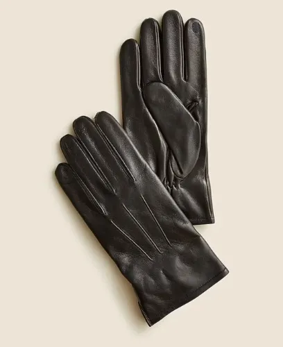 Cashmere-lined leather gloves