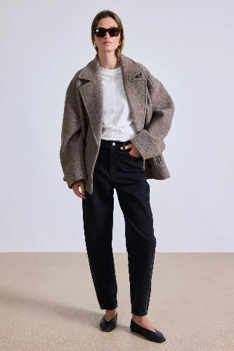 **PRIORITY** Downtown Peacoat in Walnut