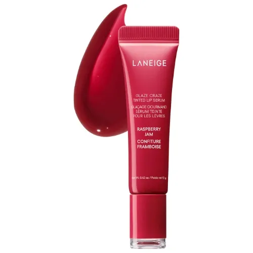 Glaze Craze Tinted Polypeptide Lip Serum Treatment - Rose Jam - cool, muted pink