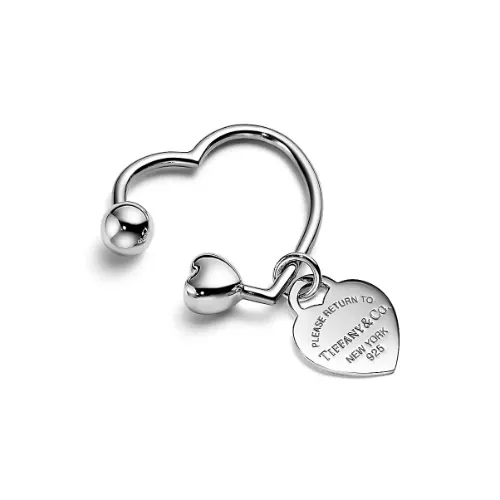 Return to Tiffany® Heart Tag Screwball Key Ring in Sterling Silver