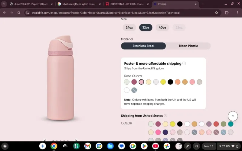 Owala freesip water bottle 