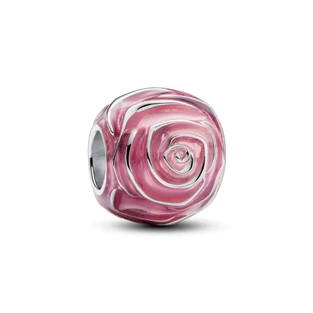 Pink Rose in Bloom Charm