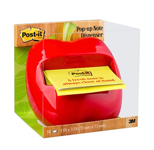 Post-it Notes Red Apple Dispenser