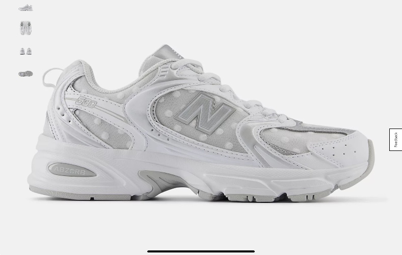 White with silver metallic 
