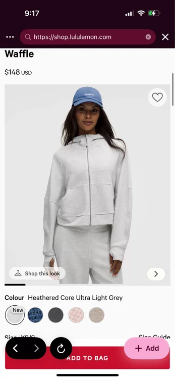 Scuba Oversized Full-Zip Hoodie *Waffle - Heathered Graphite Grey - XL/XXL
