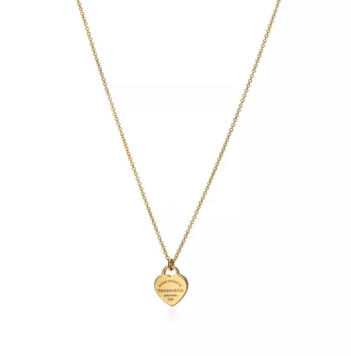 Return to Tiffany® Mini Heart Tag Pendant in Yellow Gold