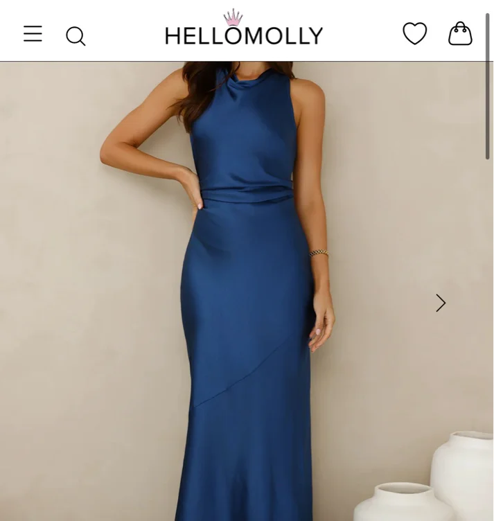 Classy full length silk dress 