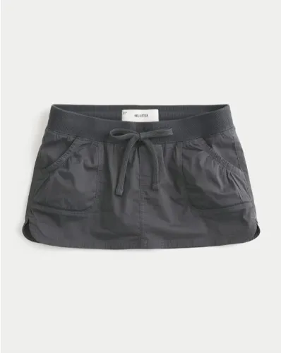 Hollister Remi Poplin Micro Mini Skort