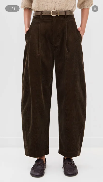 Apiece Apart Bari Crop Corduroy Trousers | Shopbop